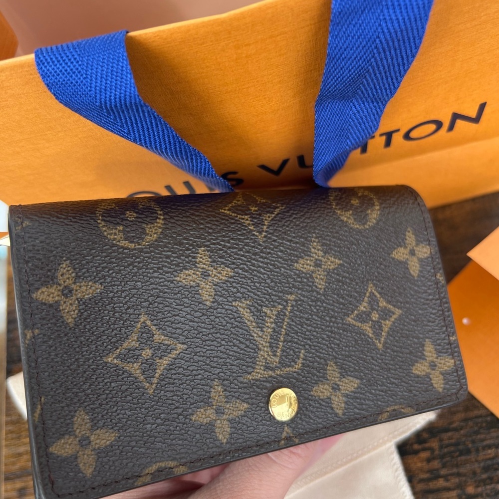 RESTORED Y2K 2003 Louis Vuitton Monogram Porte-Monnaie Tresor Wallet ✨
